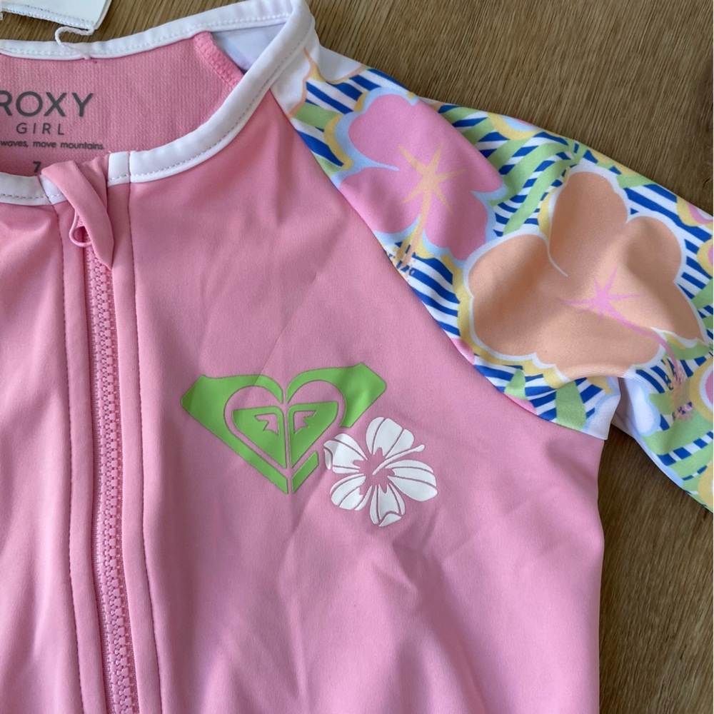 Roxy Tiny Flower Rashguard One Piece - Picture 3 of 7